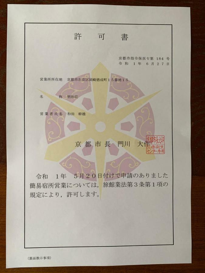 明和荘mei Wa Inn Kyoto Dış mekan fotoğraf